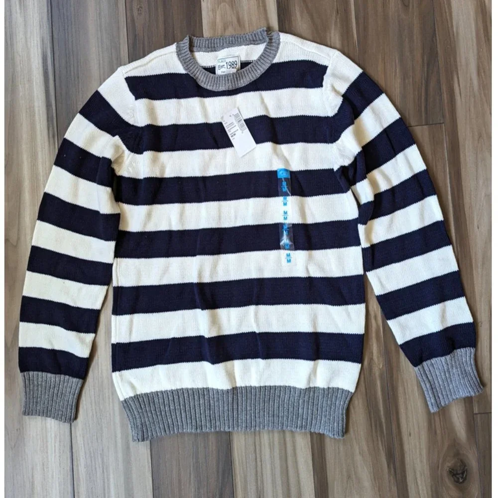 NWT The Children's Place Boys Knit Sweater Striped Pullover Cardigan M (… - Picture 4 of 4